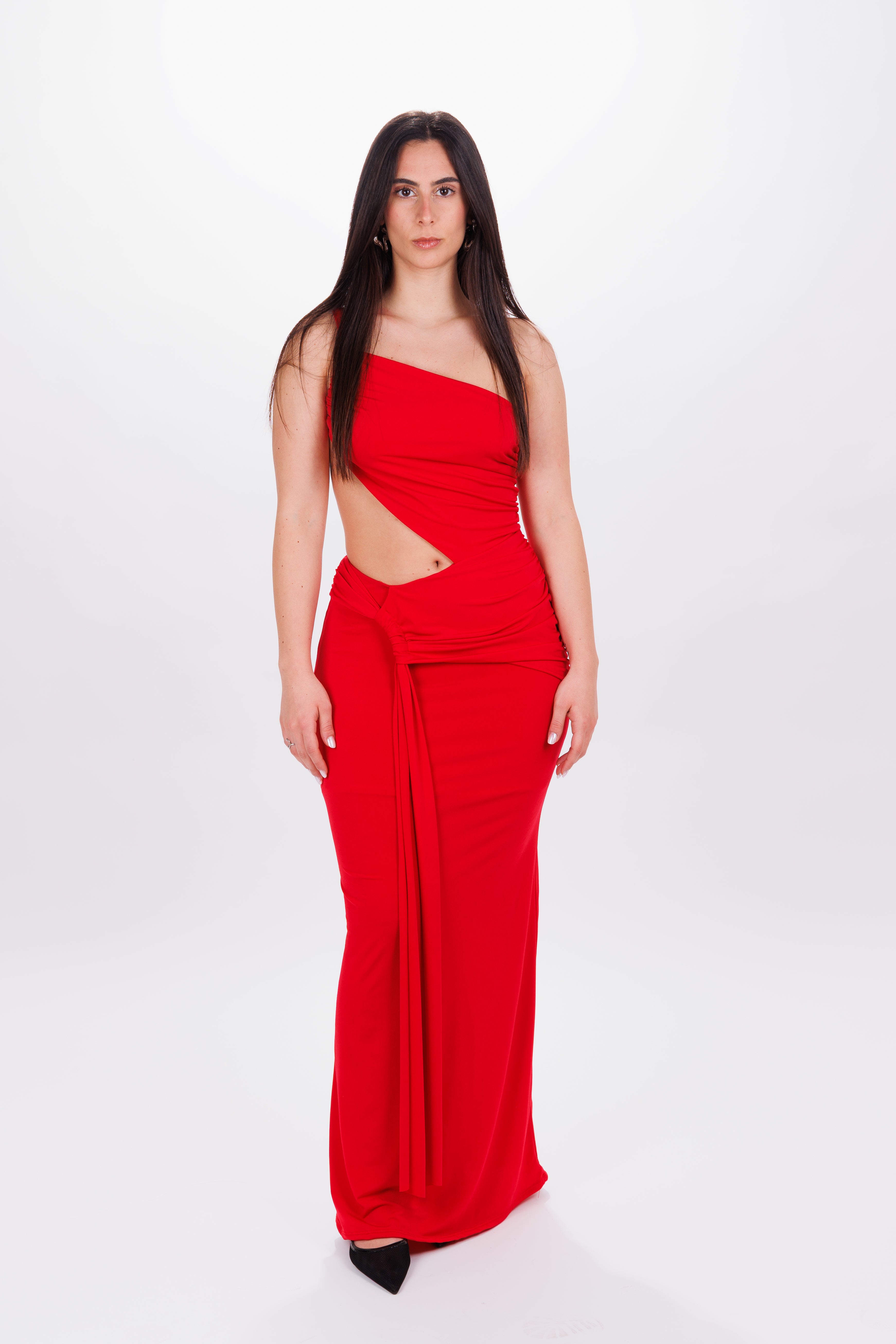 Longdress Amélie rosso
