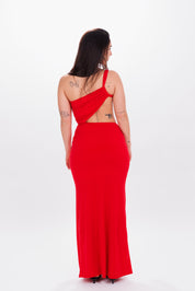 Longdress Amélie rosso