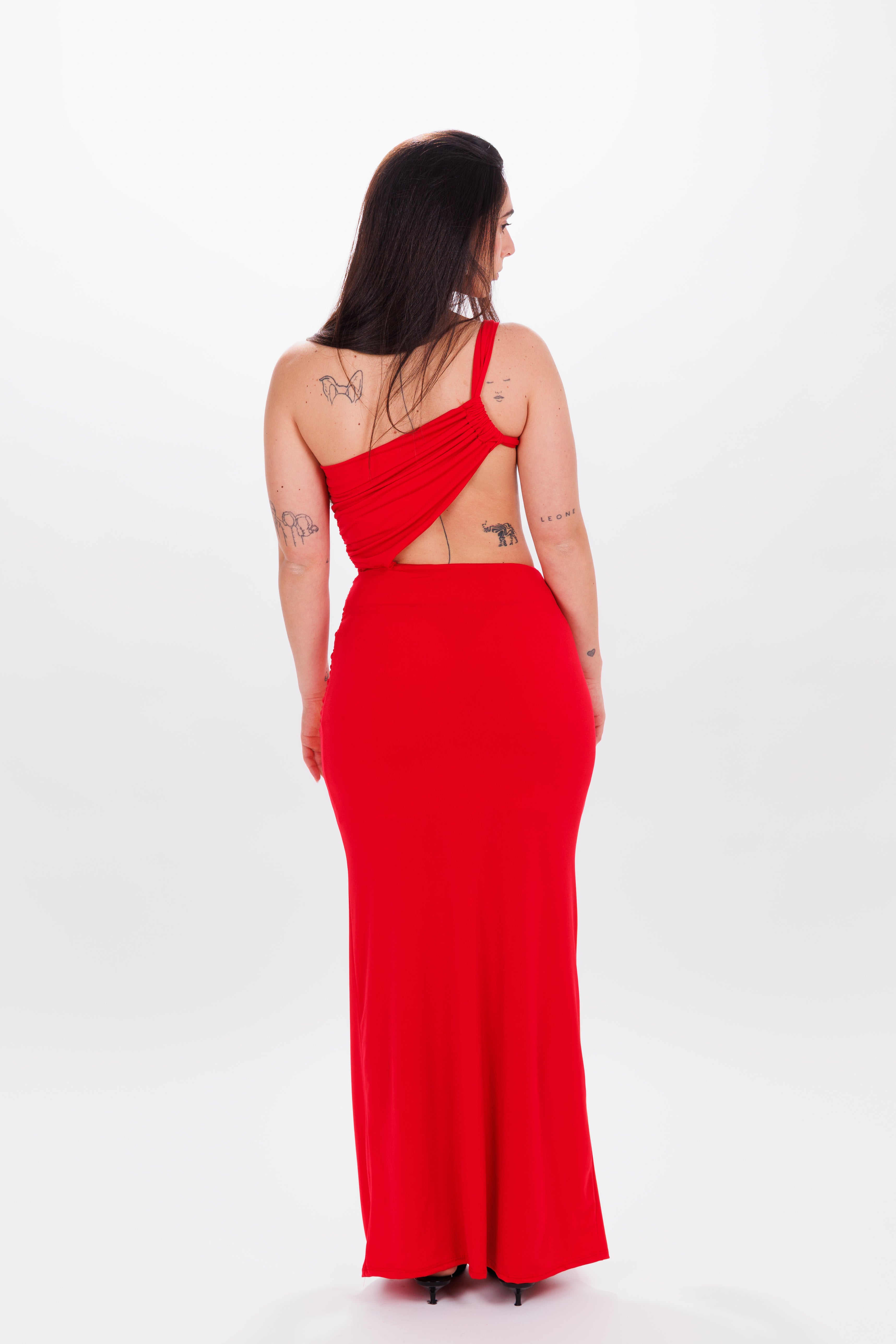 Longdress Amélie rosso