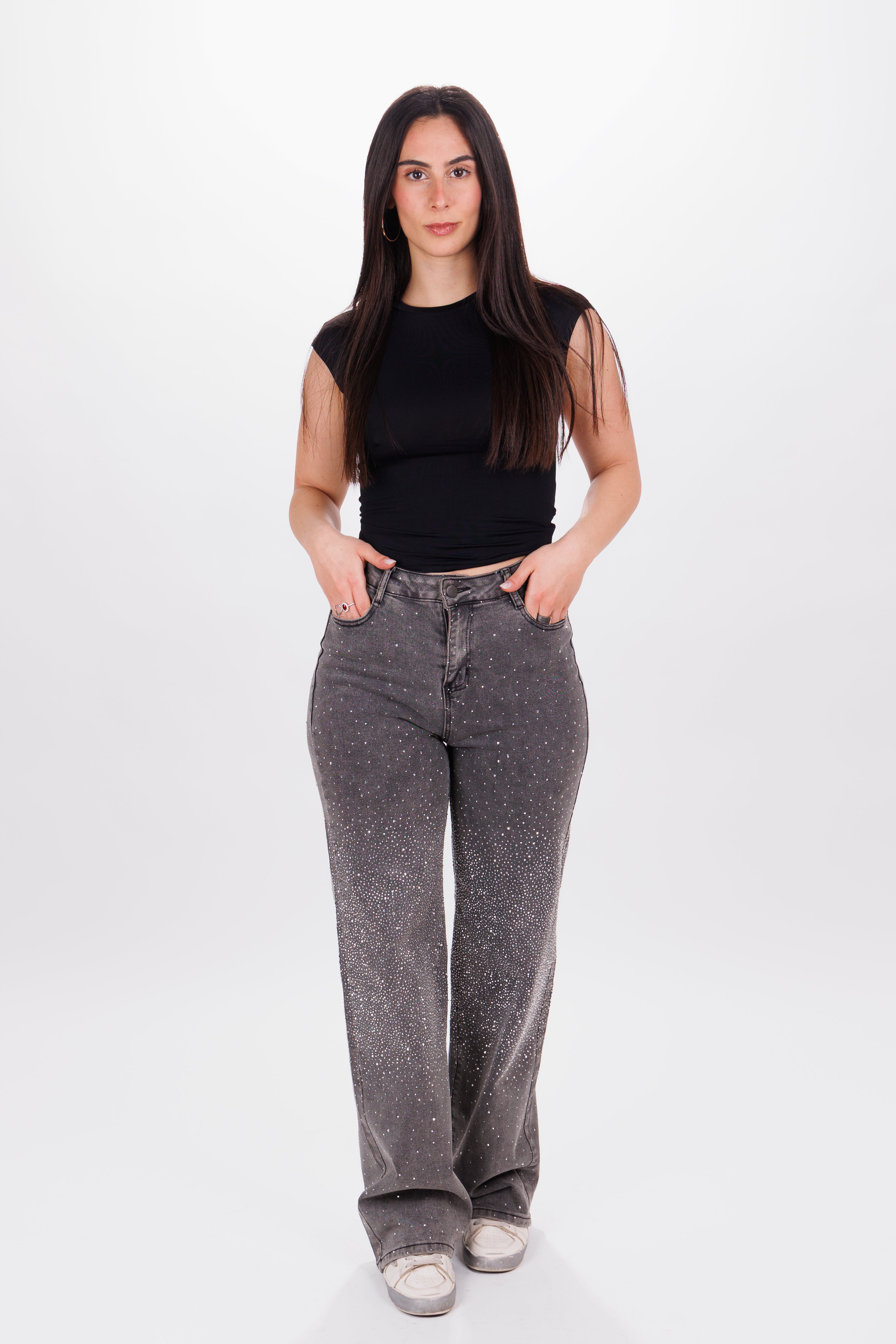 T-shirt Backless tee nero