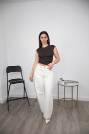 Jeans Undyed  creamy