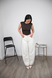 Jeans Undyed  creamy