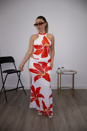 Dress flowers bianco
