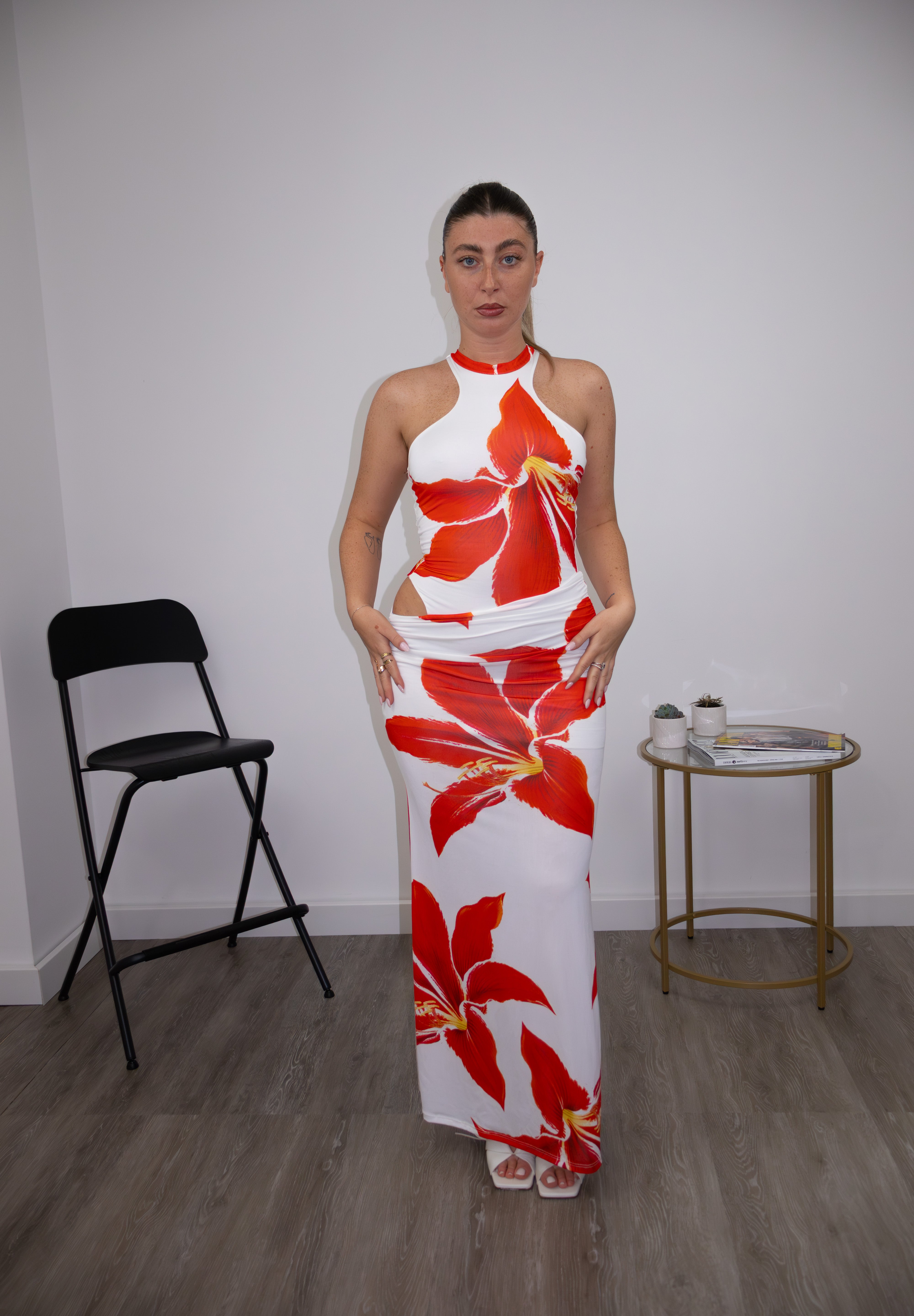 Dress flowers bianco