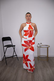 Dress flowers bianco